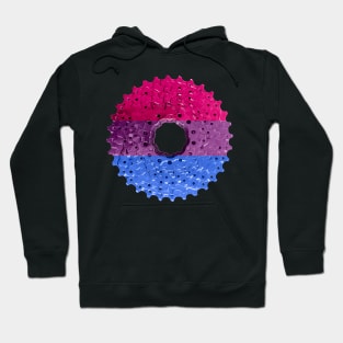 Bisexual Pride Bicycle Cassette Hoodie